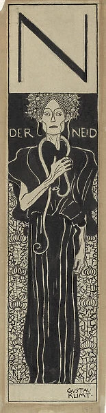 The Envy, 1898. Creator: Klimt, Gustav (1862-1918)