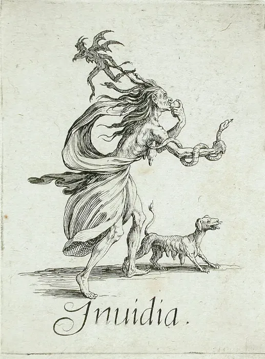 Framed Print : Envy, c1621. Creator: Jacques Callot Framed Print : Envy, c1621. Creator: Jacques Callot