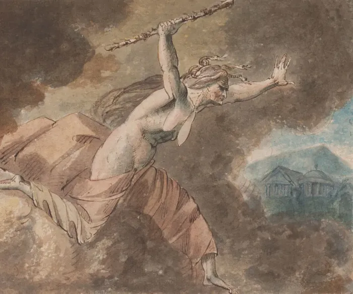 Framed Print : Envy from Ovids House of Envy (Book II, lines 760-796) (recto)... 1770-80 Framed Print : Envy from Ovids House of Envy (Book II, lines 760-796) (recto)... 1770-80