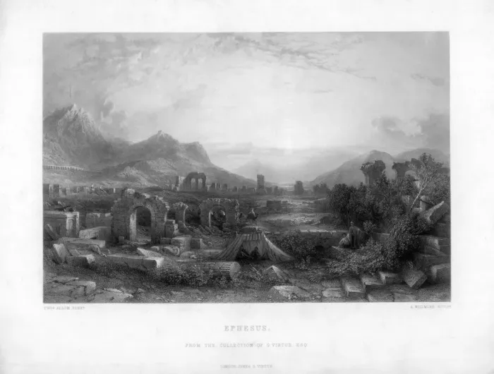 Framed Print : Ephesus, Turkey, 19th century. Artist: A Willmore