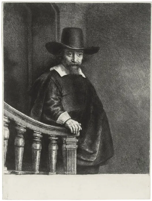 Framed Print : Ephraim Bueno, Jewish Physician, 1647. Artist: Rembrandt van Rhijn (1606-1669) Framed Print : Ephraim Bueno, Jewish Physician, 1647. Artist: Rembrandt van Rhijn (1606-1669)