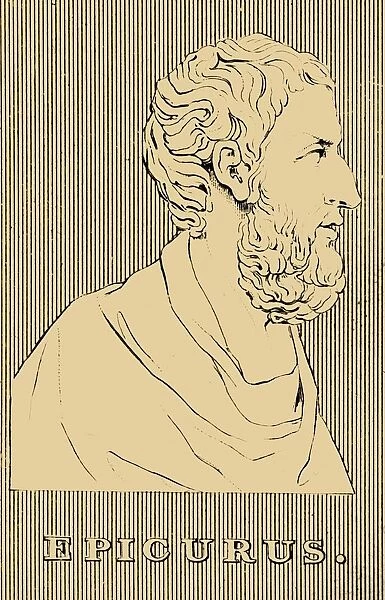 Epicurus, (341-270 BC), 1830. Creator: Unknown