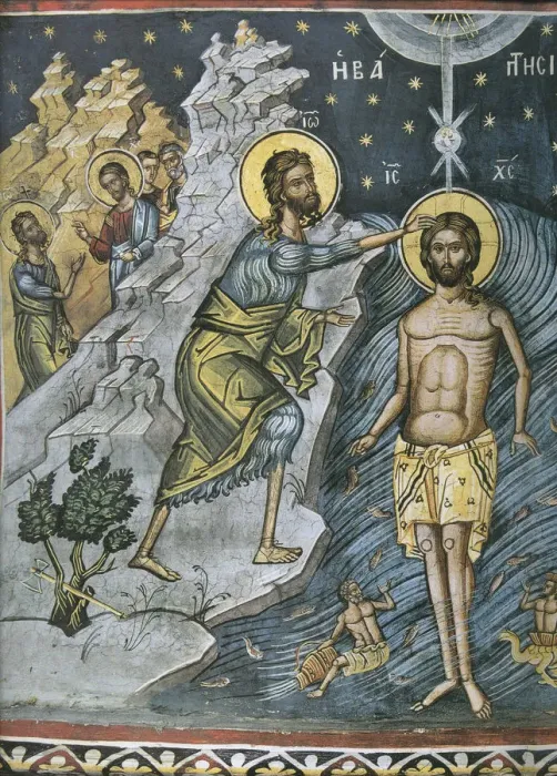 Framed Print : Epiphany, 16th century. Artist: Byzantine Master Framed Print : Epiphany, 16th century. Artist: Byzantine Master