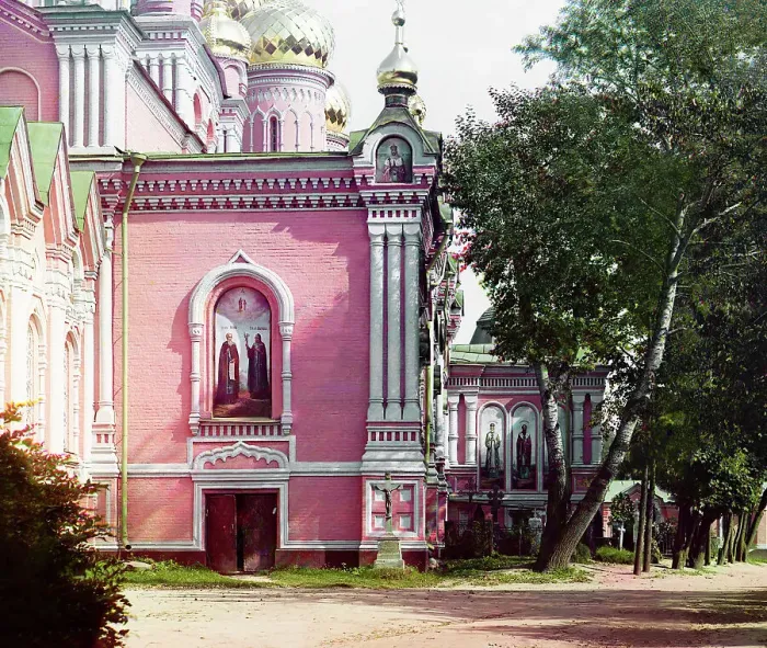 Framed Print : Epiphany Monastery for women, Kostroma, 1910. Creator: Sergey Mikhaylovich Prokudin-Gorsky Framed Print : Epiphany Monastery for women, Kostroma, 1910. Creator: Sergey Mikhaylovich Prokudin-Gorsky
