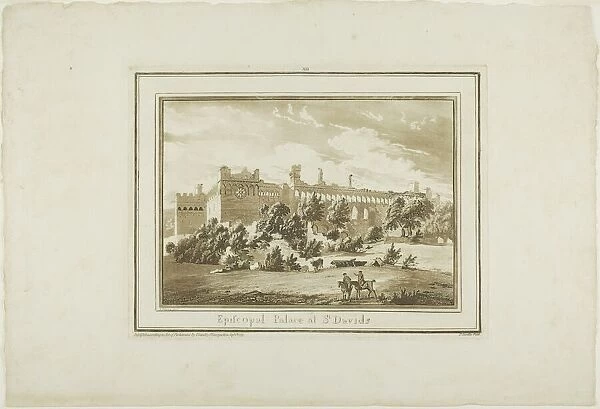 Episcopal Palace at St. Davids, from Twelve Views in Aquatinta from Drawings taken