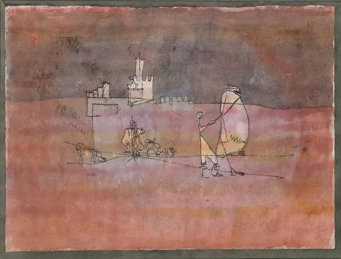Framed Print : Episode Before an Arab Town, 1923. Artist: Klee, Paul (1879-1940) Framed Print : Episode Before an Arab Town, 1923. Artist: Klee, Paul (1879-1940)