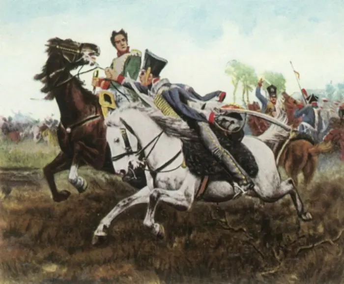 Framed Print : Episode during the Battle of Dennewitz, 6 September 1813, (1936). Creator: Unknown Framed Print : Episode during the Battle of Dennewitz, 6 September 1813, (1936). Creator: Unknown