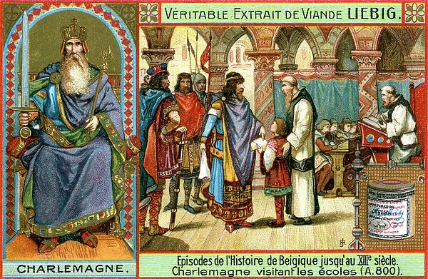 Episodes in the history of Belgium up until the 13th century: Charlemagne, (c1900)