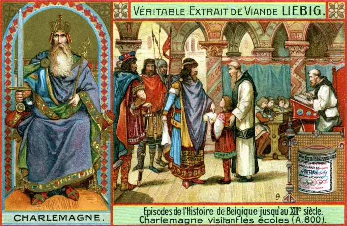 Framed Print : Episodes in the history of Belgium up until the 13th century: Charlemagne, (c1900) Framed Print : Episodes in the history of Belgium up until the 13th century: Charlemagne, (c1900)