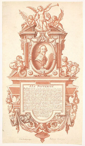 Epitaph and Portrait of Jacques Callot, 1635-36. Creator: Abraham Bosse