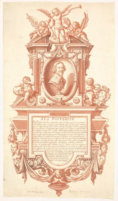 Framed Print : Epitaph and Portrait of Jacques Callot, 1635-36. Creator: Abraham Bosse Framed Print : Epitaph and Portrait of Jacques Callot, 1635-36. Creator: Abraham Bosse
