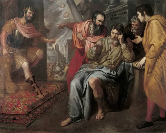 Framed Print : The Equanimity of Anaxarchus (Mediis tranquillus in undis) Framed Print : The Equanimity of Anaxarchus (Mediis tranquillus in undis)