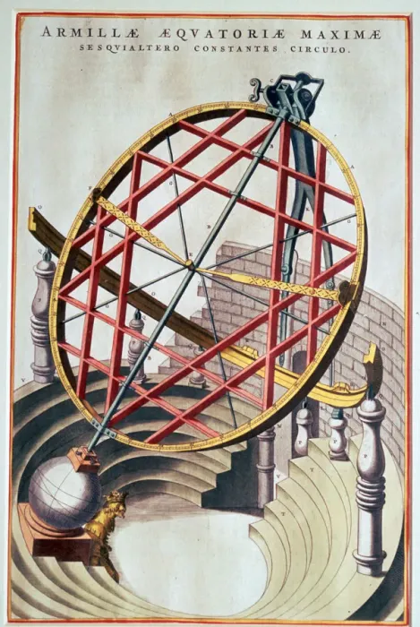 Framed Print : The equatorial armillary of Tycho Brahe, 16th century. Artist: Joan Blaeu Framed Print : The equatorial armillary of Tycho Brahe, 16th century. Artist: Joan Blaeu