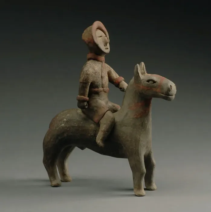 Framed Print : Equestrian figurine, 475-221 BC. Creator: Chinese Master Framed Print : Equestrian figurine, 475-221 BC. Creator: Chinese Master