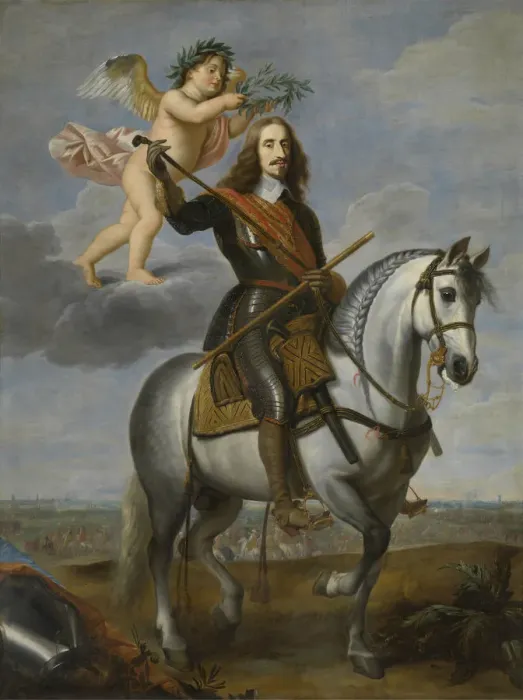 Framed Print : Equestrian portrait of Archduke Leopold Wilhelm of Austria (1614-1662), First Half of 17th cen Artist: Hoecke, Jan van den (1611-1651) Framed Print : Equestrian portrait of Archduke Leopold Wilhelm of Austria (1614-1662), First Half of 17th cen Artist: Hoecke, Jan van den (1611-1651)