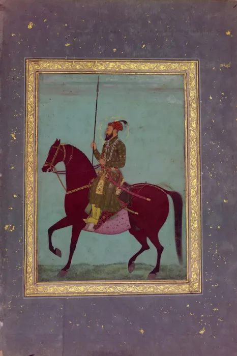 Framed Print : Equestrian Portrait of Aurangzeb, 17th century. Creator: Unknown Framed Print : Equestrian Portrait of Aurangzeb, 17th century. Creator: Unknown