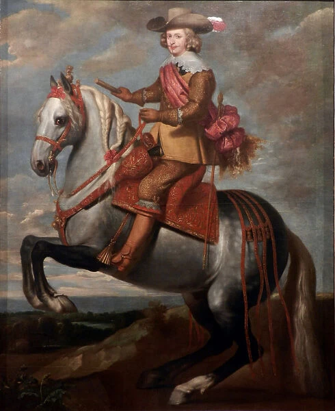 Equestrian portrait of Cardinal-Infante Ferdinand of Austria. Artist: Crayer, Caspar de (1584-1669)