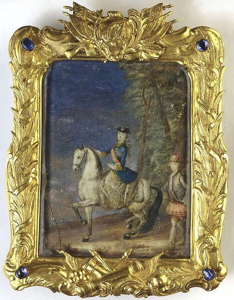 Equestrian Portrait of Empress Catherine II (1729-1796). Artist: Stenglin, Johann (1715-1770)