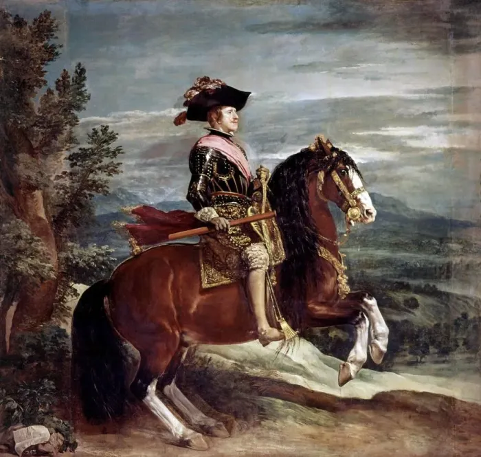 Framed Print : Equestrian Portrait of Felipe IV (1605-1665), King of Spain