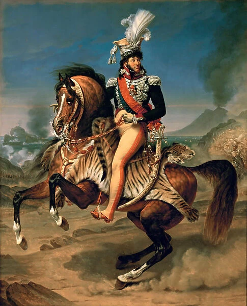Equestrian Portrait of Joachim Murat (1767-1815). Artist: Gros, Antoine Jean, Baron (1771-1835)