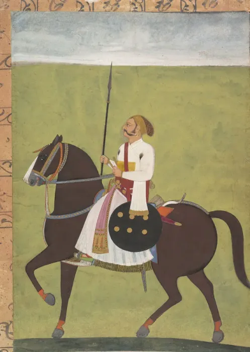 Framed Print : Equestrian Portrait of a Nobleman, ca. 1710-20. Creator: Unknown Framed Print : Equestrian Portrait of a Nobleman, ca. 1710-20. Creator: Unknown