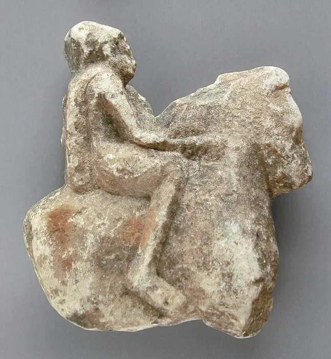 Framed Print : Equestrian With Shield, Greco-Roman Period (332BCE-337 CE). Creator: Unknown Framed Print : Equestrian With Shield, Greco-Roman Period (332BCE-337 CE). Creator: Unknown