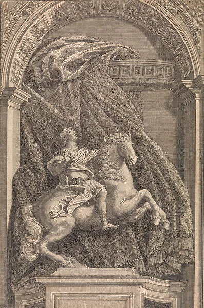 Equestrian Statue of Constantine the Great, 1690-1740. Creator: Francesco Faraone Aquila