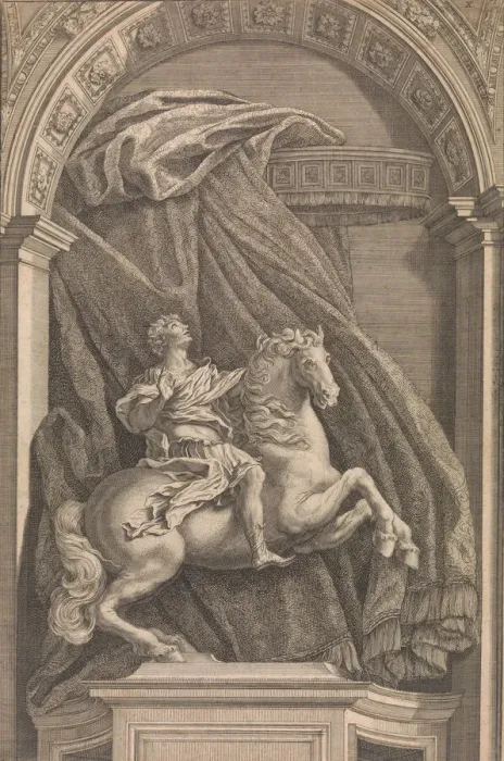 Framed Print : Equestrian Statue of Constantine the Great, 1690-1740. Creator: Francesco Faraone Aquila Framed Print : Equestrian Statue of Constantine the Great, 1690-1740. Creator: Francesco Faraone Aquila