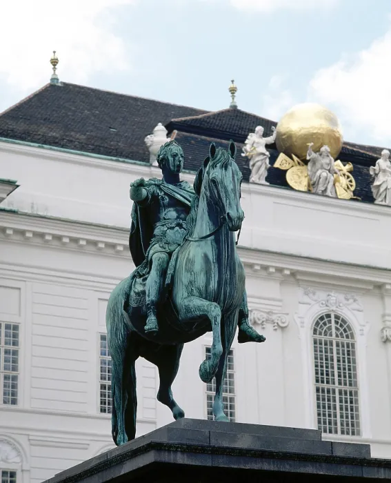 Framed Print : Equestrian statue of Holy Roman Emperor Joseph II, Josefsplatz, Vienna, Austria, 1994. Creator: LTL Framed Print : Equestrian statue of Holy Roman Emperor Joseph II, Josefsplatz, Vienna, Austria, 1994. Creator: LTL