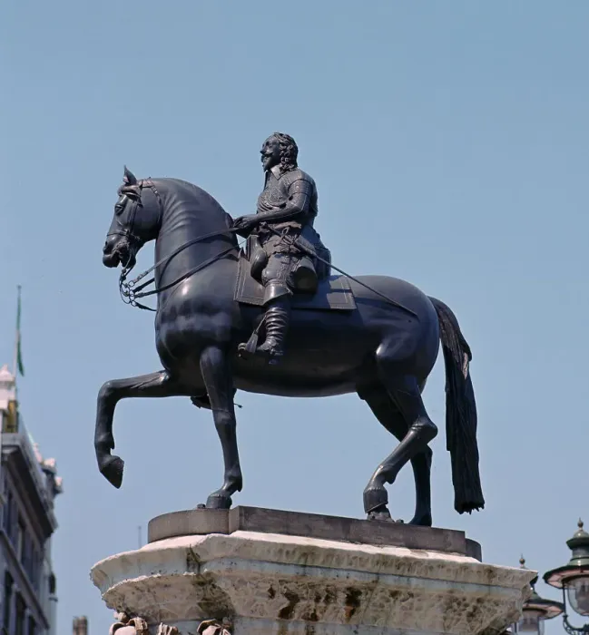 Framed Print : Equestrian statue of King Charles I, 17th century. Artist: Hubert le Sueur Framed Print : Equestrian statue of King Charles I, 17th century. Artist: Hubert le Sueur
