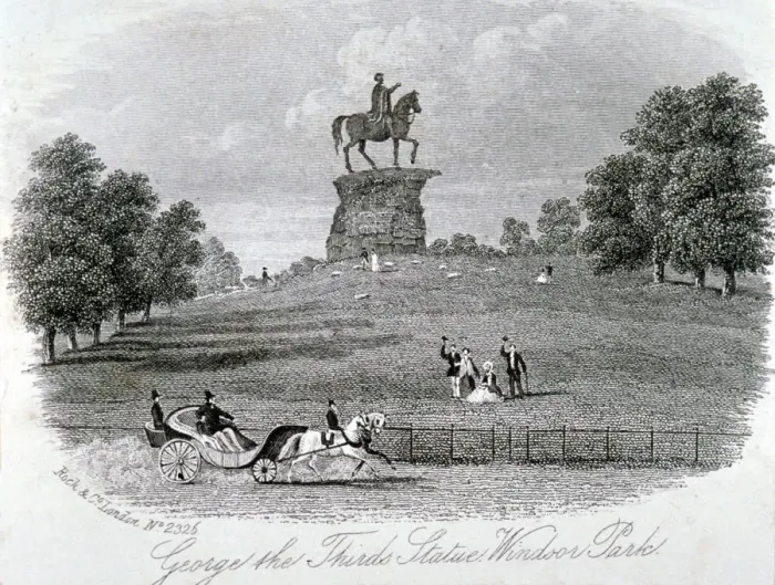 Framed Print : Equestrian statue of King George III, Snow Hill, Windsor Great Park, Berkshire, c1861 Framed Print : Equestrian statue of King George III, Snow Hill, Windsor Great Park, Berkshire, c1861