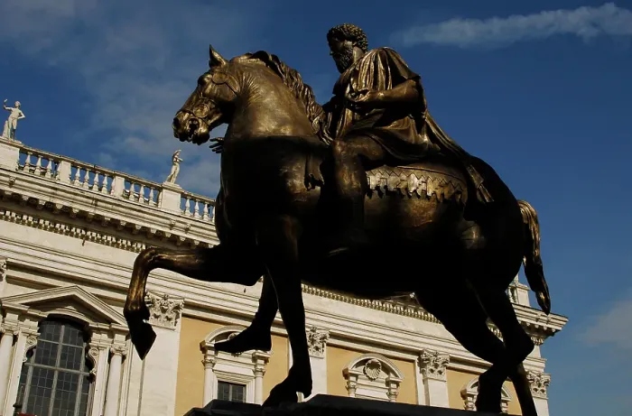 Framed Print : Equestrian statue of Marcus Aurelius (121-180), Roman emperor, Campidoglio Square, Rome, Italy, 2009 Creator: LTL Framed Print : Equestrian statue of Marcus Aurelius (121-180), Roman emperor, Campidoglio Square, Rome, Italy, 2009 Creator: LTL