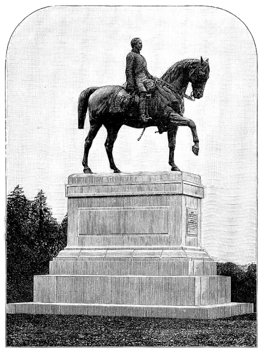 Framed Print : Equestrian statue of the Prince Consort in Windsor Park, 1890. Creator: Unknown Framed Print : Equestrian statue of the Prince Consort in Windsor Park, 1890. Creator: Unknown