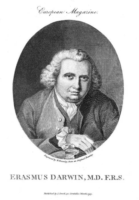 Framed Print : Erasmus Darwin, English physician and naturalist, 1795 Framed Print : Erasmus Darwin, English physician and naturalist, 1795