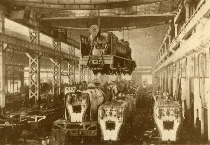Framed Print : In the Erecting Shop. c1930. Creator: William George Armstrong Framed Print : In the Erecting Shop. c1930. Creator: William George Armstrong