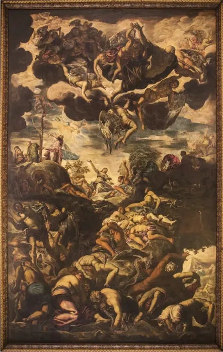 Framed Print : The Erection of the Brazen Serpent, 1576. Creator: Tintoretto, Jacopo (1518-1594) Framed Print : The Erection of the Brazen Serpent, 1576. Creator: Tintoretto, Jacopo (1518-1594)