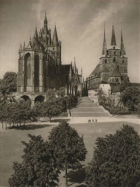 Erfurt. Cathedral and Severi Church, 1931. Artist: Kurt Hielscher