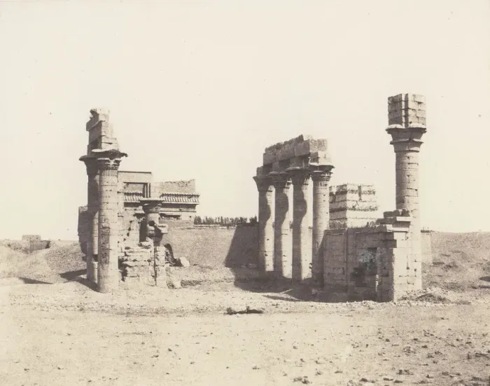 Framed Print : Erment (Hermonthis), Vue Generale des Ruines -Temple et Mammisi, 1851-52 Framed Print : Erment (Hermonthis), Vue Generale des Ruines -Temple et Mammisi, 1851-52