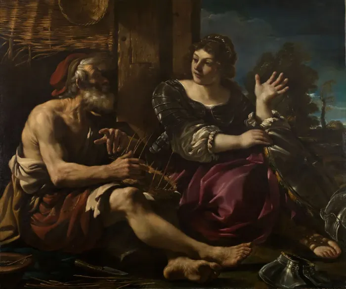 Framed Print : Erminia and the Shepherd, 1619-20. Creator: Guercino Framed Print : Erminia and the Shepherd, 1619-20. Creator: Guercino
