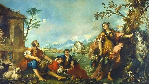 Erminia and the Shepherds, 1750 / 1755. Creators: Francesco Guardi, Antonio Guardi