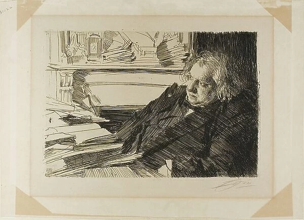 Ernest Renan, 1892. Creator: Anders Leonard Zorn