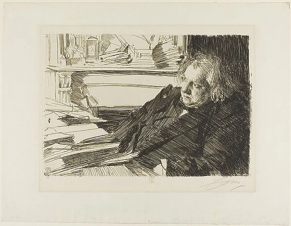 Ernest Renan, 1892. Creator: Anders Leonard Zorn
