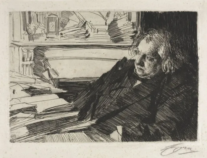 Framed Print : Ernest Renan, 1892. Creator: Anders Zorn (Swedish, 1860-1920) Framed Print : Ernest Renan, 1892. Creator: Anders Zorn (Swedish, 1860-1920)