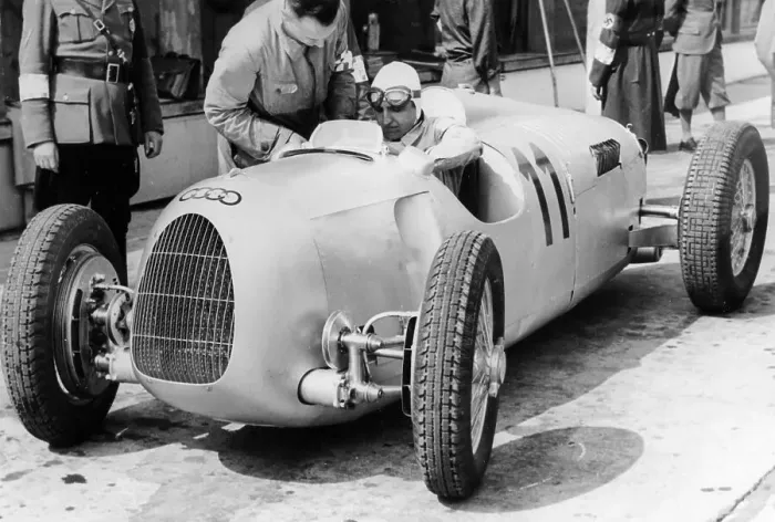 Framed Print : Ernst von Delius in Auto Union Car, 1936 Framed Print : Ernst von Delius in Auto Union Car, 1936