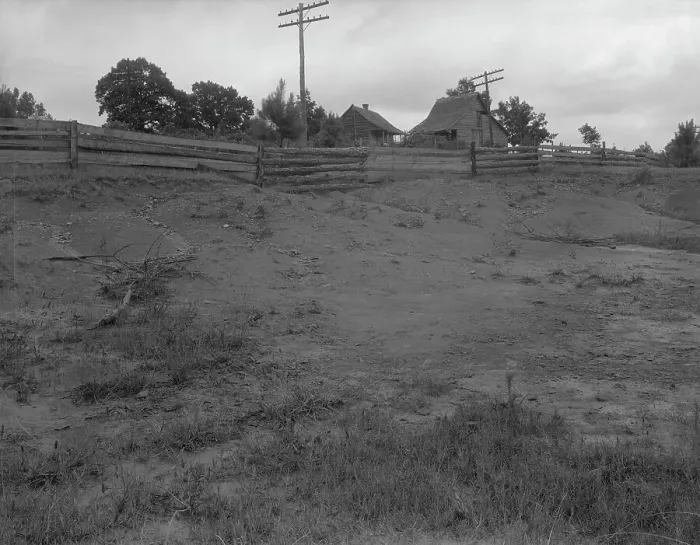 Framed Print : Erosion, Greene County, Georgia, 1937. Creator: Dorothea Lange Framed Print : Erosion, Greene County, Georgia, 1937. Creator: Dorothea Lange