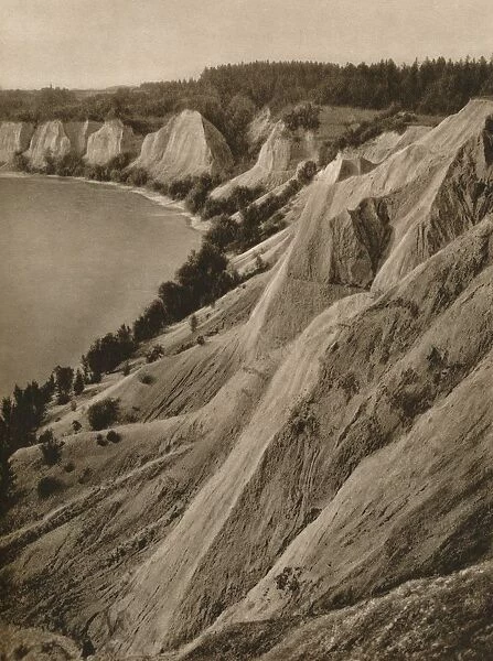 Erosions on the Inn near Wasserburg, 1931. Artist: Kurt Hielscher