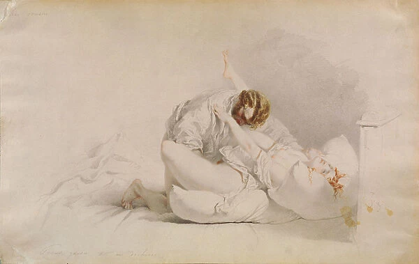 Erotic Scene. Artist: Zichy, Mihaly (1827-1906)