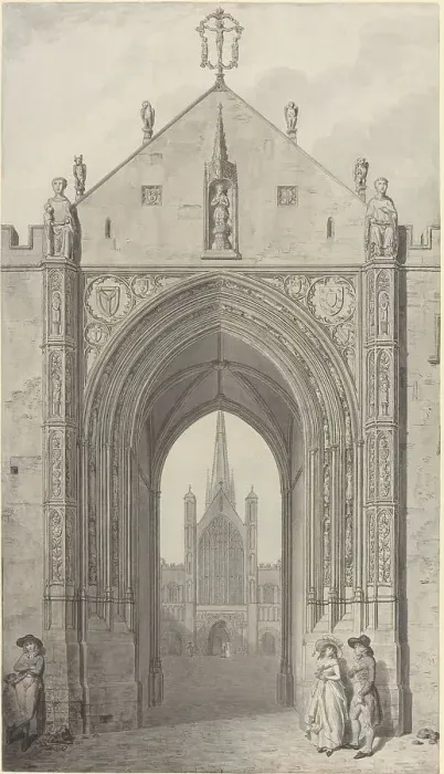 Framed Print : The Erpingham Gate, Norwich, 1791. Creator: John Carter Framed Print : The Erpingham Gate, Norwich, 1791. Creator: John Carter