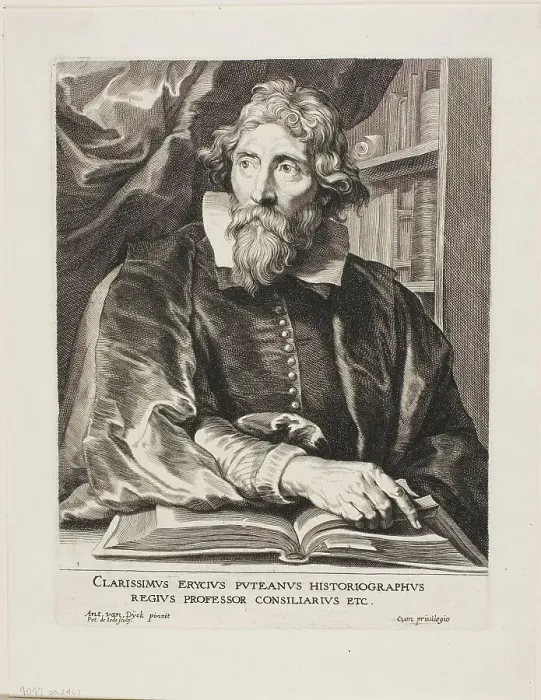 Framed Print : Erycius Puteanus, 17th century. Creator: Pieter de Jode II Framed Print : Erycius Puteanus, 17th century. Creator: Pieter de Jode II