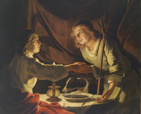 Esau and Jacob. Artist: Stomer, Matthias (ca. 1600-after 1650)